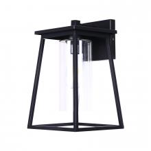 Lit Up Lighting LIT50188BK-CL - 13" Aluminium Die cast 1x60w wall light With inner clear glass, Dimension W7.87"D8.1" H1